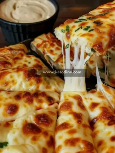Low-Carb Cheesy Garlic Breadsticks