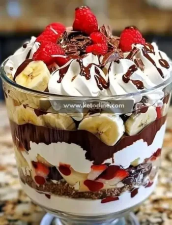 No-Bake Chocolate Banana Split Trifle