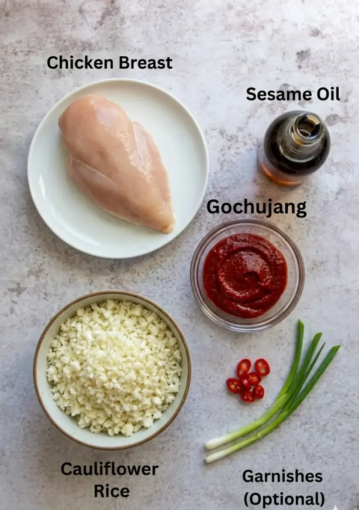 High Protein Korean Fried Chicken & Rice