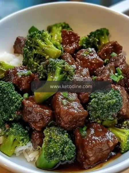 Keto Chinese Beef and Broccoli Stir-Fry with Tender Stew Beef