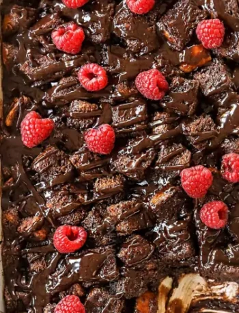 Chocolate Candy Bar Bread Pudding
