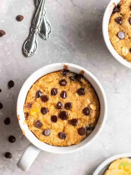 Banana Oat Mug Cake (no eggs)
