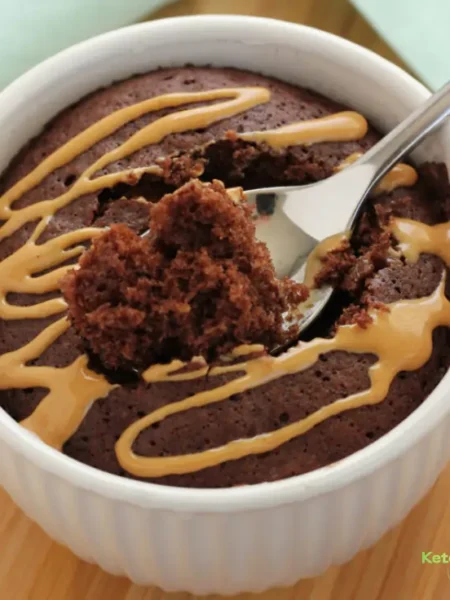 Chocolate Peanut Butter Mug Cake
