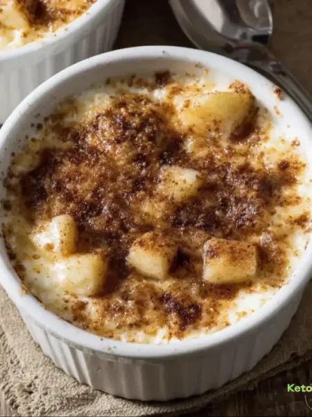 BAKED APPLE CINNAMON COTTAGE CHEESE BREAKFAST BOWLS