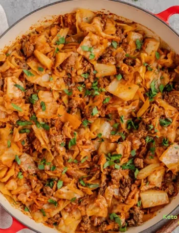 Cabbage and Ground Beef Skillet