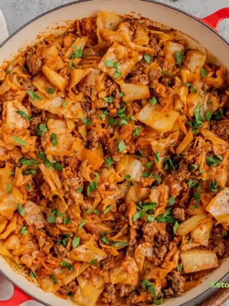 Cabbage and Ground Beef Skillet