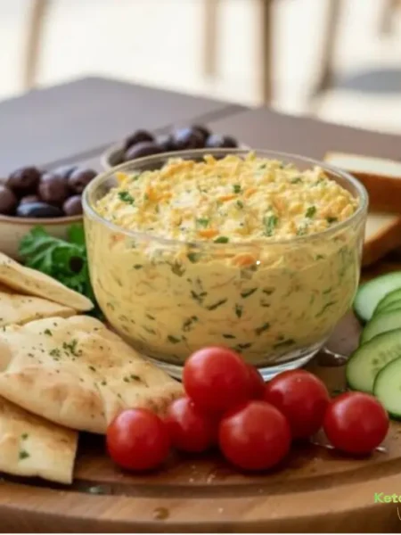 Creamy Carrot and Garlic Cheese Spread