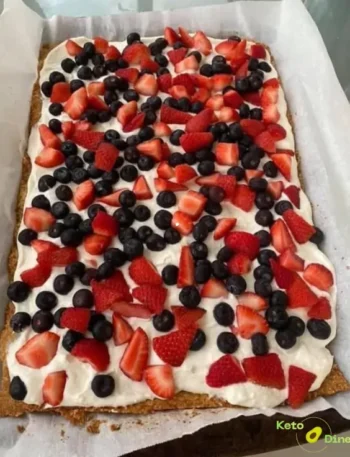 KETO FRUIT PIZZA