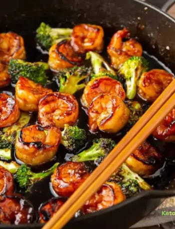Honey garlic shrimp stir fry recipe with broccoli