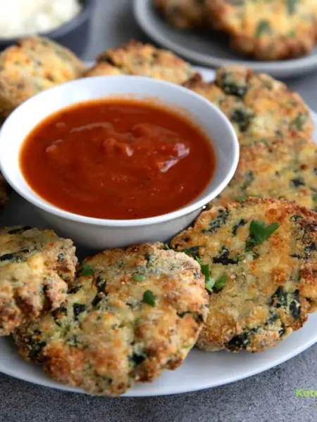 Keto Spinach & Ricotta Fritters