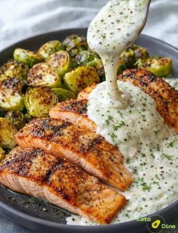Salmon & Sprouts with Horseradish Cream