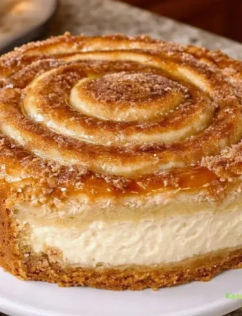Cinnamon Roll Honeybun Cheesecake