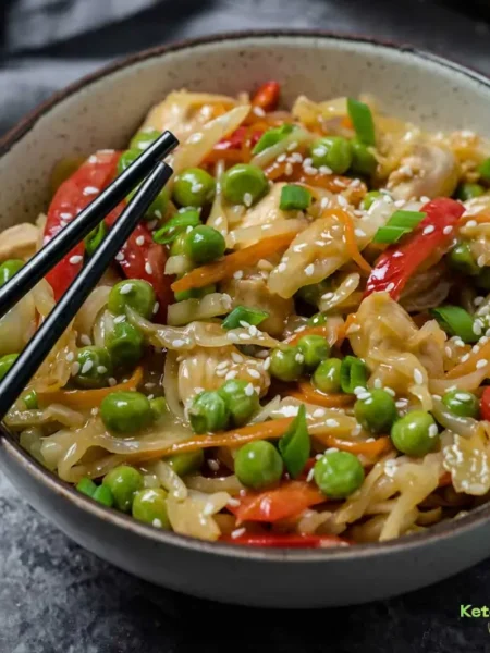 Chinese Chicken Cabbage Stir-Fry