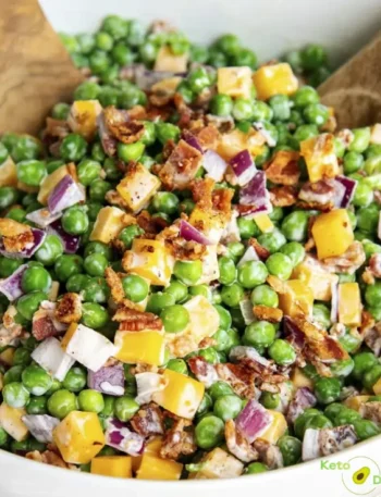 Creamy Bacon Pea Salad