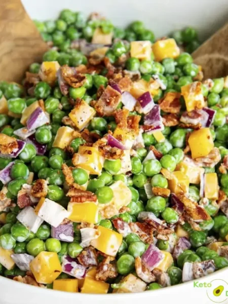 Creamy Bacon Pea Salad