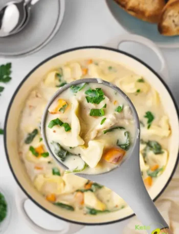 Creamy chicken tortellini soup recipe