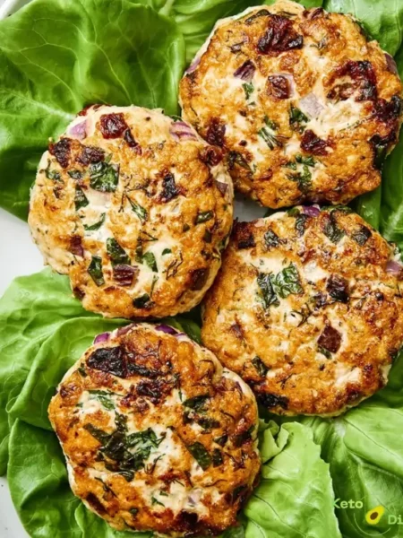 Greek-style Chicken Burgers