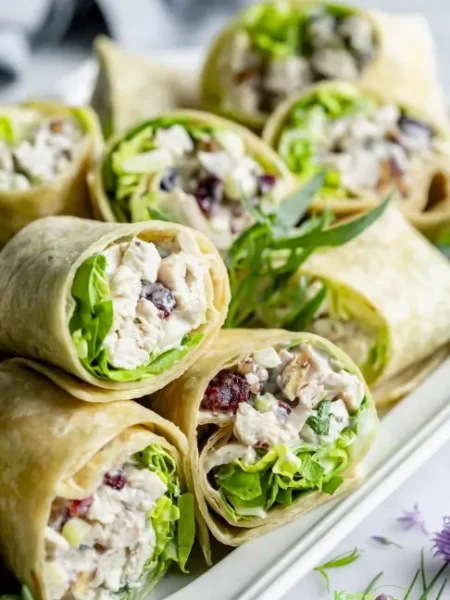 healthy chicken salad wraps recipe