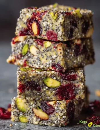 Pistachio Cranberry Chia Bars