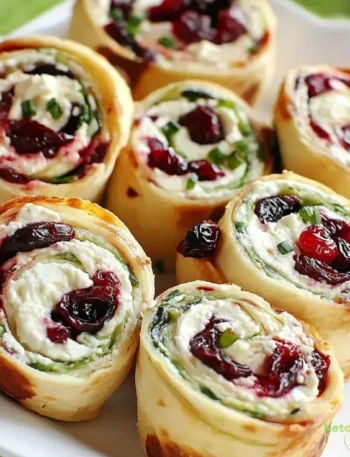 Cranberry Feta Pinwheels