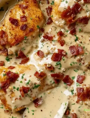 Smothered Chicken with Bacon Gravy Recipe