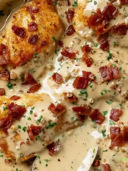 Smothered Chicken with Bacon Gravy Recipe