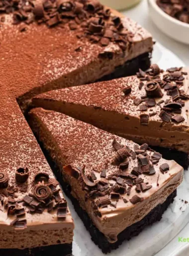 no-bake chocolate cheesecake