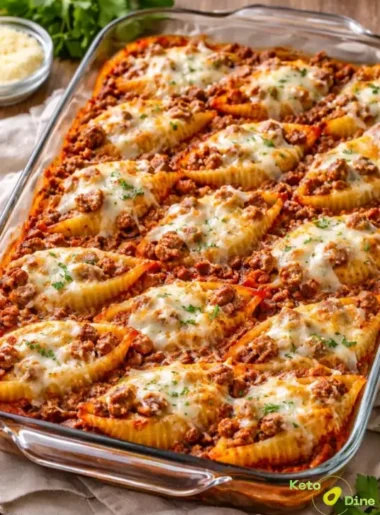 Stuffed Shells with Meat Sauce (29g Protein)