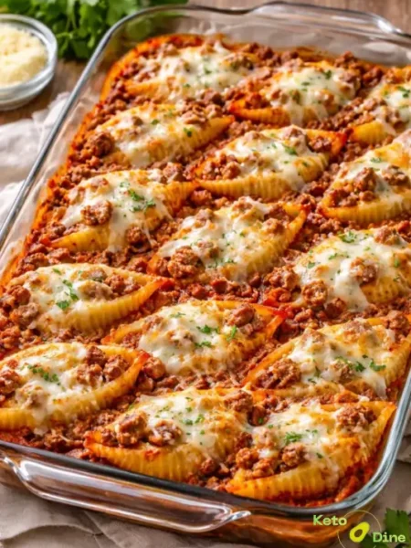 Stuffed Shells with Meat Sauce (29g Protein)