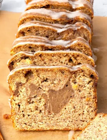 Flourless Cinnamon Swirl Banana Bread