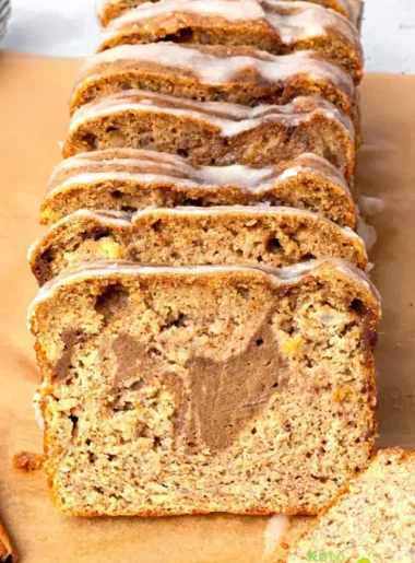 Flourless Cinnamon Swirl Banana Bread