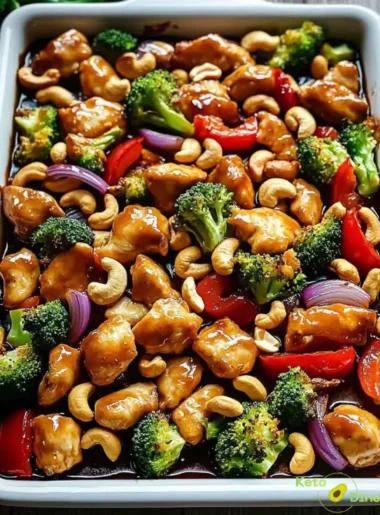 Sheet Pan Cashew Chicken
