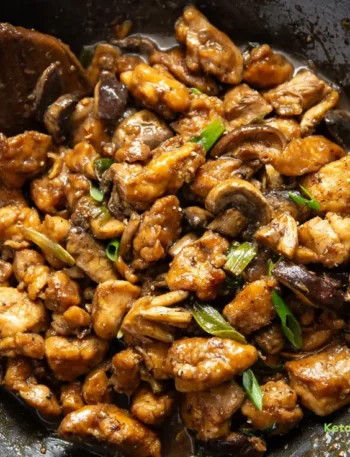 Black Pepper Mushroom Chicken Stir Fry