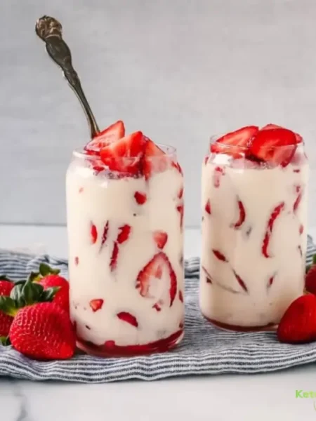 strawberry cheesecake jar