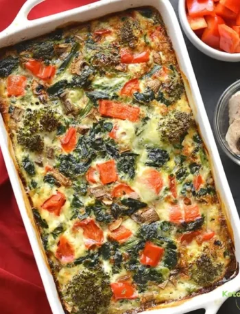 High Protein Veggie Egg Bake