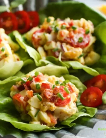 Bacon Egg Salad Lettuce Wraps