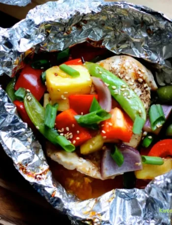 Teriyaki Chicken and Pineapple Foil Packets