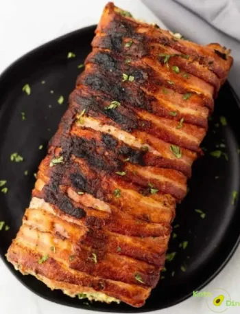 Bacon Wrapped Stuffed Pork Loin
