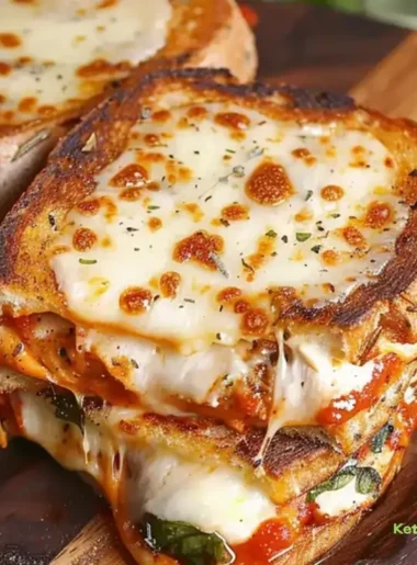 Lazy Chicken Parmesan Grilled Cheese