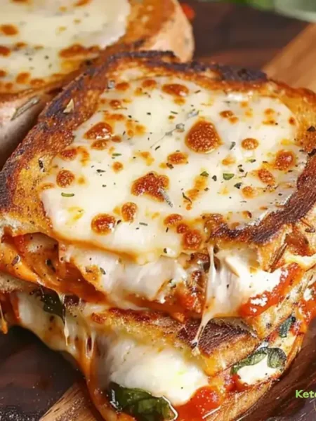 Lazy Chicken Parmesan Grilled Cheese