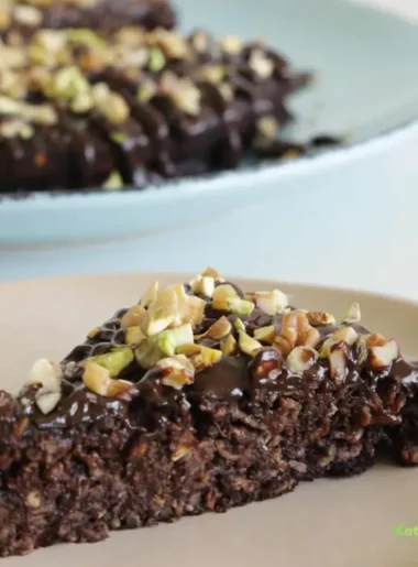 Banana Chocolate Oatmeal Cake