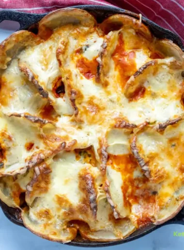 French-style potato and meatball bake