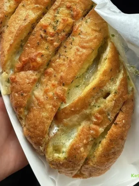 Korean cream cheese garlic bread