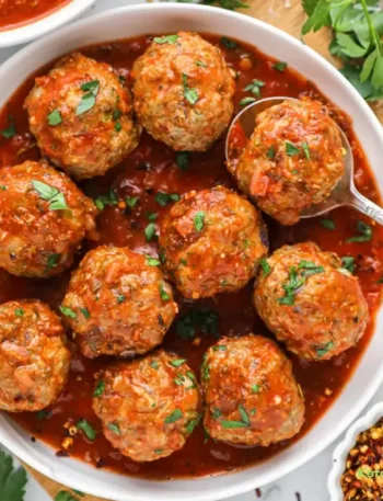 Italian Turkey Meatballs in Marinara Sauce