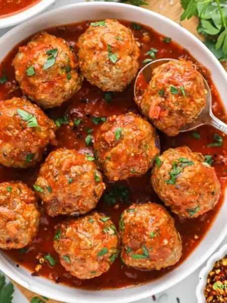 Italian Turkey Meatballs in Marinara Sauce