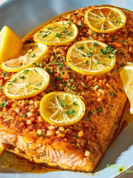 Baked Lemon Garlic Salmon