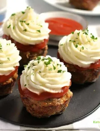 Meatloaf Cupcakes With Mashed Potato