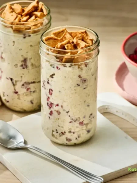Apple-Pomegranate Overnight Oats