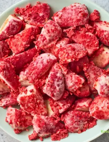 Lemon-Strawberry Frozen Yogurt Bites