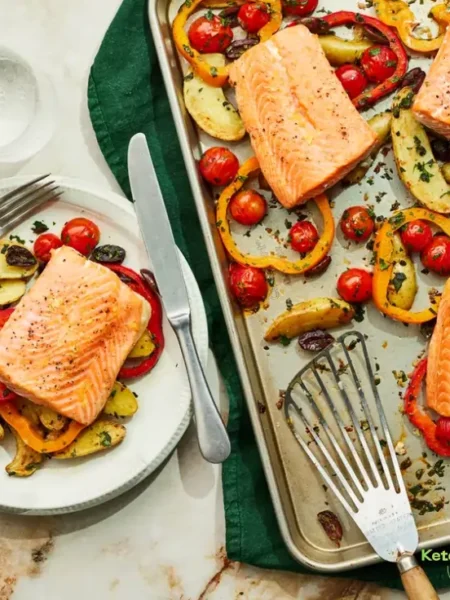 Sheet-Pan Roasted Salmon & Vegetables